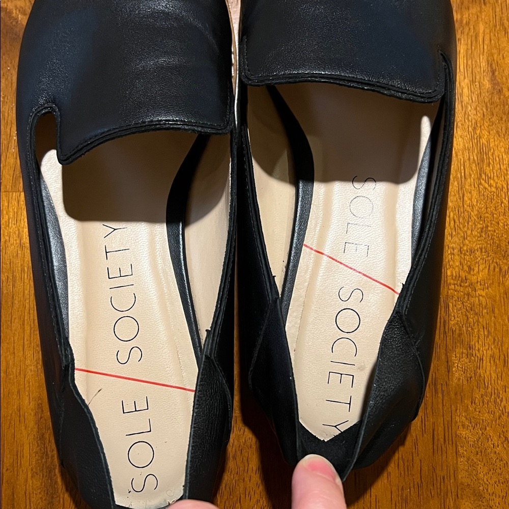 Sole Society Black Leather Jameson Slip-on US women's size 7.5 - Picture 9 of 12